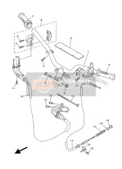 4S0F63510100, Cable, Brake, Yamaha, 0